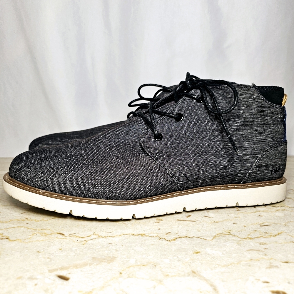 Toms Men's Dark Gray Textile Chukka Boots
